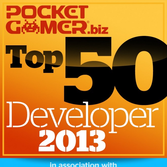 PocketGamer.biz 公布 2013 年 50 强开发商